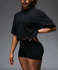 (CropTop) DSPLN LIFTING CLUB - BLACK ON BLACK