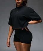 (CropTop) DSPLN LIFTING CLUB - BLACK ON BLACK